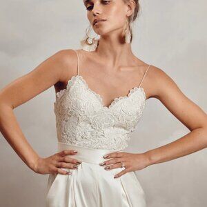 Catherine Deane Havanna Corset Lace Top | Bridal, Bachelorette & Wedding | BHLDN